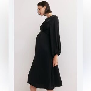 HM Elegant Black Maternity midi Dress